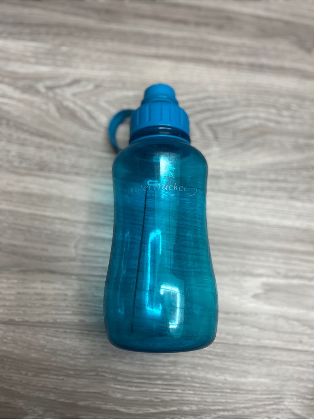 Blue Sports Water Bottle with Spout Cap